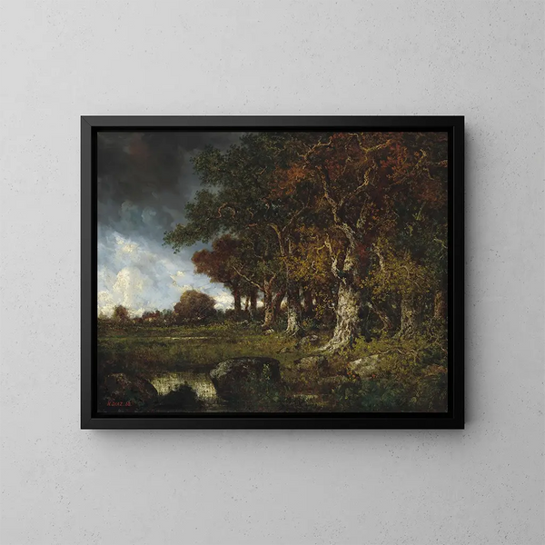 Le Bord de la Forêt aux Monts Girard Fontainebleau - Narcisse Virgile Diaz de la Peña — oprawiony obraz na ścianie