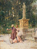Flirter dans le jardin - Natale Attanasio — widok dzieła