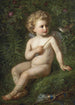 Putto karmiący truskawkę dla ptaka - Nathaniel Schmitt — widok dzieła