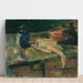 Reprodukcja obrazu Martwa natura z niebieską butelką i upierzonym kurczakiem - James Ensor