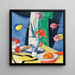 Martwa natura z tulipanami - Samuel John Peploe — oprawiony obraz na ścianie