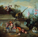 martwa natura z małpą, owocami i kwiatami - Jean-Baptiste Oudry — widok dzieła