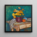 Martwa natura z tkaniną, kwiatami w dzbanku, jabłkiem i naczyniem na stole - Alexej von Jawlensky