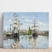 Reprodukcja obrazu Statki na koniach na Sekwanie w Rouen autorstwa Claude Monet