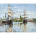Reprodukcja obrazu Statki na koniach na Sekwanie w Rouen autorstwa Claude Monet