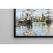 Reprodukcja obrazu Statki na koniach na Sekwanie w Rouen autorstwa Claude Monet