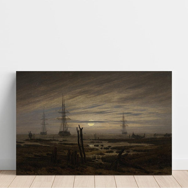 Reprodukcja obrazu Statki na kotwicy - Caspar David Friedrich