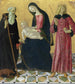 La Vierge à l'Enfant avec saint Antoine Abbé et saint Sigismond - Neroccio de' Landi — widok dzieła