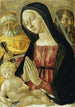 Matka Boska z Dzieciątkiem z świętymi Piotrem i Pawłem - Pracownia Neroccio di Bartolomeo di Benedetto de' Landi — widok dzieła