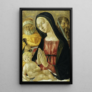 Neroccio Di Bartolomeo Di Benedetto De Landi Workshop - Virgin and Child with Saints Peter and Pau.webp