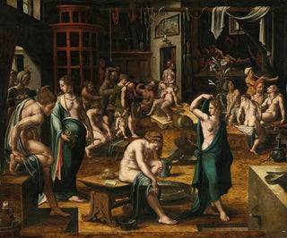 Netherlandish School - A Bathhouse.webp