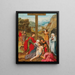 La Lamentation du Christ - École néerlandaise — oprawiony obraz na ścianie