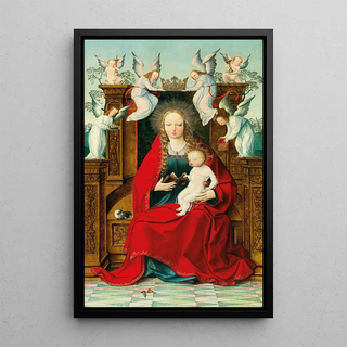 Netherlandish School - The Madonna and Child enthroned crowned by angels.webp