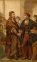 Albrecht Dürer odwiedzający Quinten Massijs - Nicaise De Keyser — widok dzieła