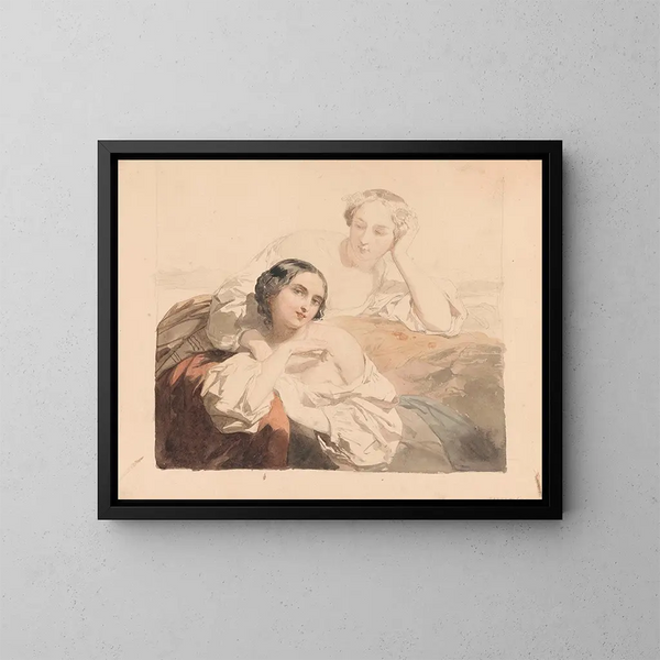 Les Glaneuses - Nicaise De Keyser — oprawiony obraz na ścianie