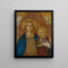 La Vierge à l'Enfant avec deux anges - Niccolò di ser Sozzo Tegliacci — oprawiony obraz na ścianie