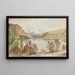 Lac Wanaka - Nicholas Chevalier — oprawiony obraz na ścianie
