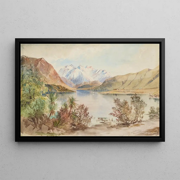 Lac Wanaka - Nicholas Chevalier — oprawiony obraz na ścianie