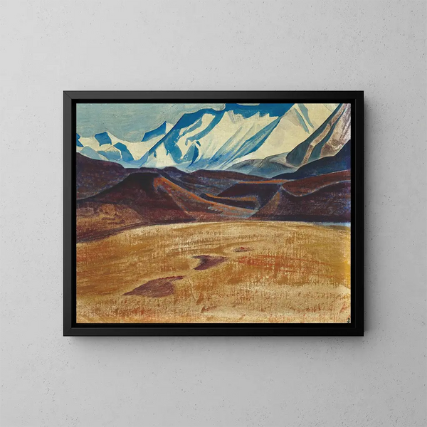 Plaines de Depsang - Nicholas Roerich — oprawiony obraz na ścianie