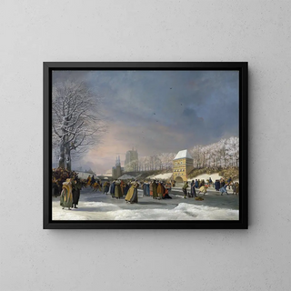 Nicolaas Baur - Womens Skating Competition on the Stadsgracht in Leeuwarden 21 January 1809.webp