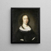Portret młodej kobiety - Nicolaes Maes — oprawiony obraz na ścianie
