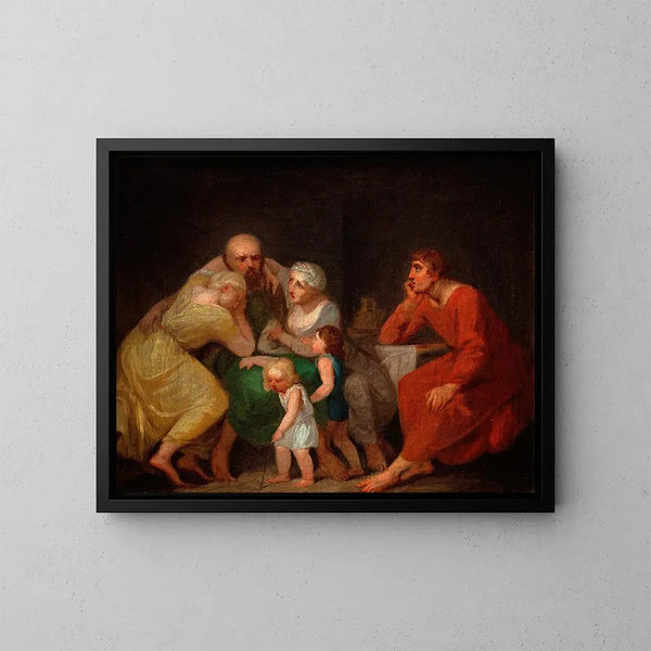 Pożegnanie - Nicolai Abildgaard — oprawiony obraz na ścianie