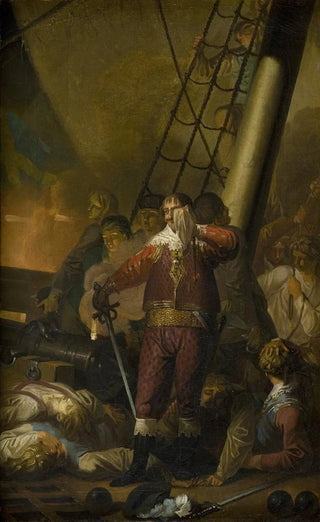Nicolai Abildgaard - Christian IV Aboard His Flagship the Trinity.webp