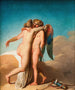 Cupidon i Psyché całujących się - Nicolai Abildgaard — widok dzieła
