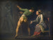 Hamlet i jego matka, epizod z Hamleta Williama Shakespeare'a - Nicolai Abildgaard — widok dzieła