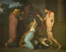 Ismène i Antygona apelują do Tezeusza - Nicolai Abildgaard — widok dzieła