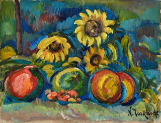 Nicolas Alexandrovitch Tarkhoff - Nature morte aux fruits et au tournesol.webp