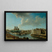 Le Chevet de Notre-Dame et la pointe occidentale de l'île Saint-Louis - Nicolas Jean-Baptiste Raguenet — oprawiony obraz na ścianie