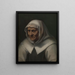 Portret starszej kobiety - Nicolas Lagneau — oprawiony obraz na ścianie