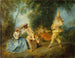 Scena z włoskiej komedii - Nicolas Lancret — widok dzieła