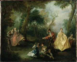 Le Balancement - Nicolas Lancret — widok dzieła