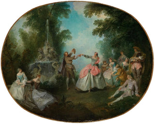 Le menuet - Nicolas Lancret — widok dzieła