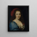 portretu przypuszczalnie Armande Béjart z około 1640-1700 aktorka - Nicolas Mignard — oprawiony obraz na ścianie