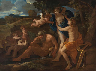 Apollon i Dafne - Nicolas Poussin — widok dzieła