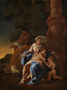 Święta Rodzina z Dzieciątkiem Janem - Nicolas Poussin — widok dzieła
