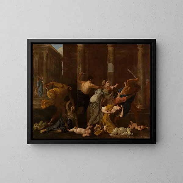 Le Massacre des Innocents - Nicolas Poussin — oprawiony obraz na ścianie