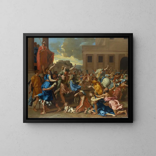 L'Enlèvement des Sabines - Nicolas Poussin — oprawiony obraz na ścianie