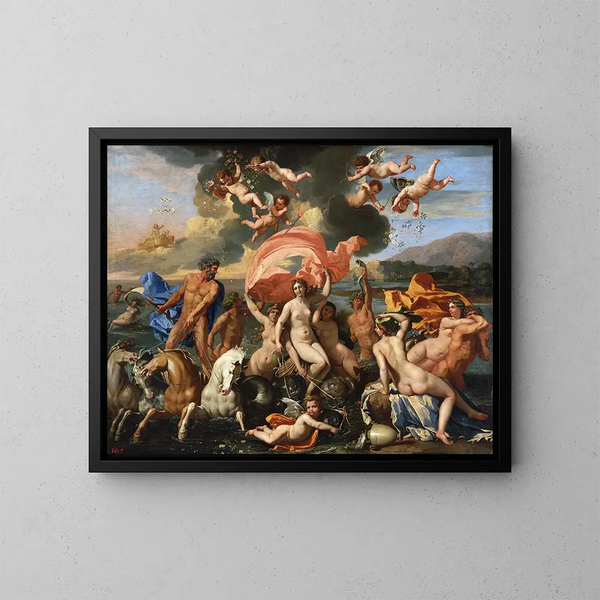 Narodziny Wenus - Nicolas Poussin — oprawiony obraz na ścianie