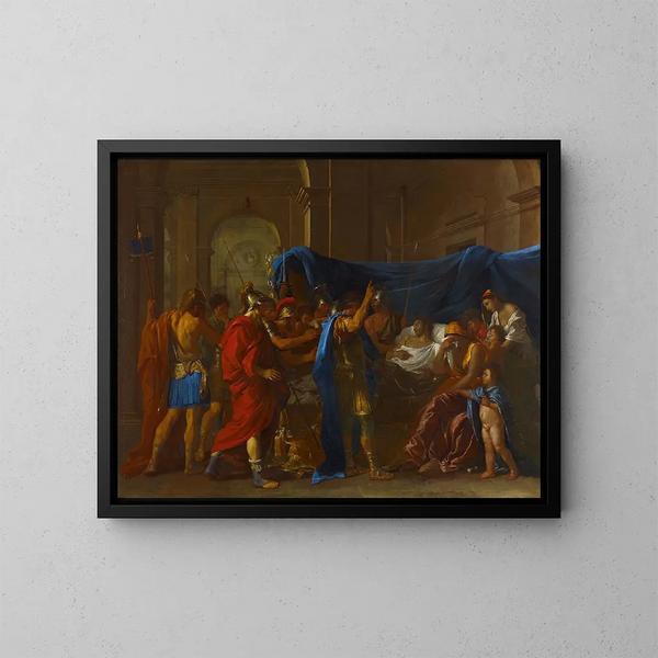 Śmierć Germanikusa - Nicolas Poussin — oprawiony obraz na ścianie