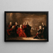 Alegoria zaręczyn Ludwika XV z infantką Marią-Anne-Victoire z Hiszpanii - Nicolas de Largillière — oprawiony obraz na ścianie
