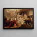 Alegoria zaręczyn Ludwika XV z infantką Marią Anną Wiktorią Hiszpańską, 1722 - Nicolas de Largillière — oprawiony obraz na ścianie