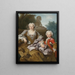 Madame Bertin i jej syn Balthazar Bruno - Nicolas de Largillière — oprawiony obraz na ścianie