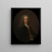 Portret Voltaire 1694-1778 z 1718 roku - Nicolas de Largillière — oprawiony obraz na ścianie