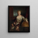 Portret Gabrielle-Émilie Le Tonnelier de Breteuil Marquise du Châtelet - Nicolas de Largillière — oprawiony obraz na ścianie