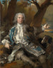 Portret dżentelmena w stroju myśliwskim - Nicolas de Largillière — widok dzieła