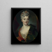 Portret przypuszczalny Elisabeth Delpech, markiza de Cailly - Nicolas de Largillière — oprawiony obraz na ścianie